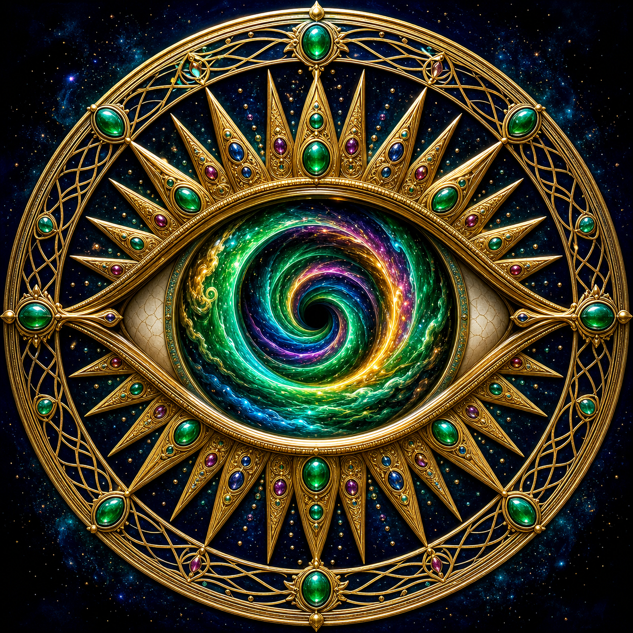 Chromatic eye seal
