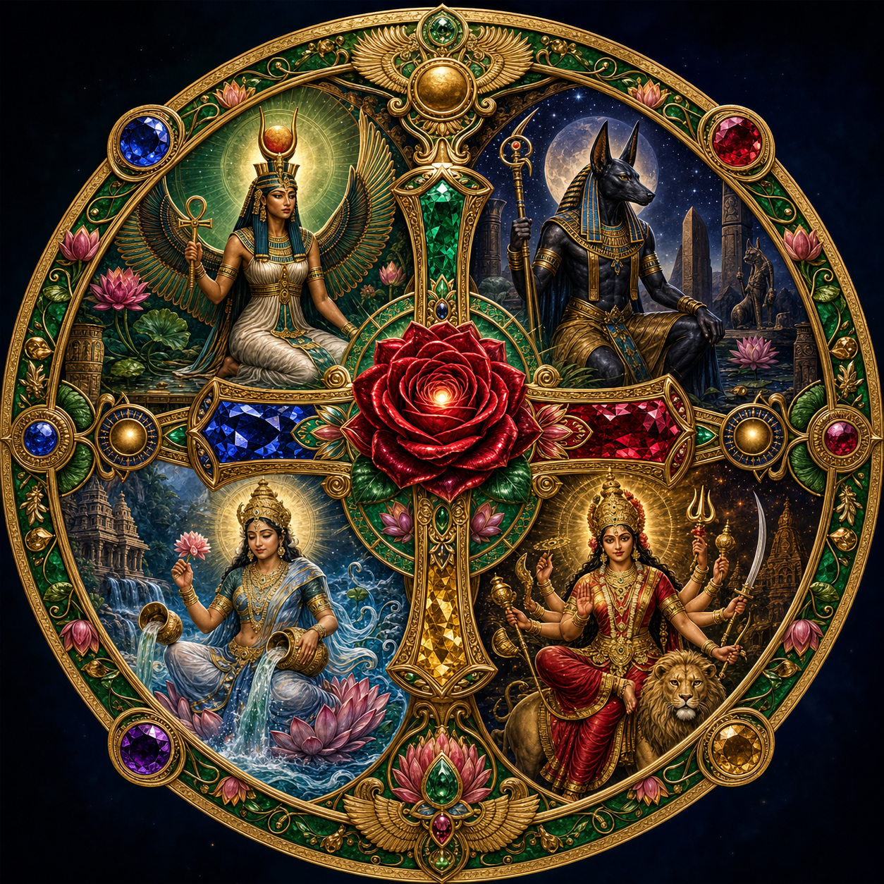 Rose cross seal
