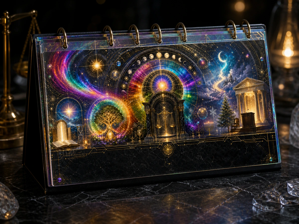Product artwork for Vorath Holographic Calendar Art - Proof Edition