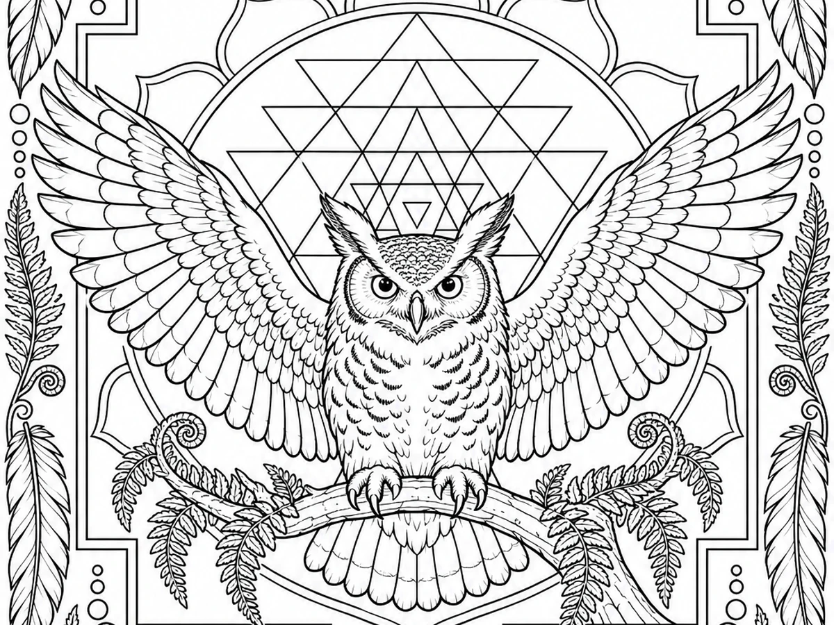 Product artwork for Vorathic Sacred Geometry 28-Page Coloring Book