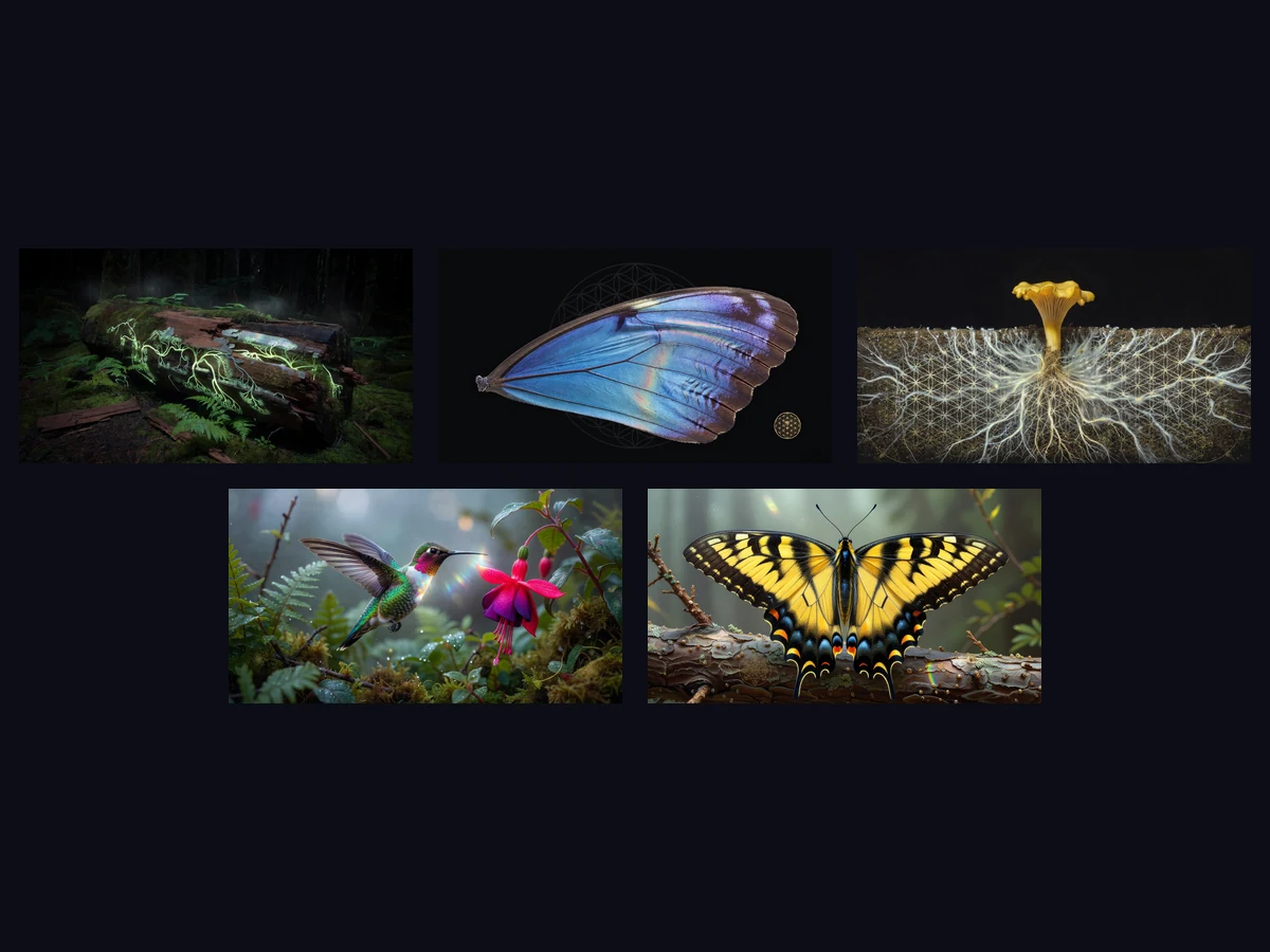 Product artwork for Natural Systems Set: Five Illustrated Nature Books