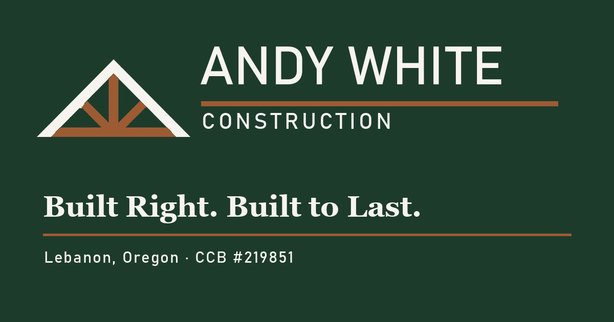 Link preview card for Andy White Construction
