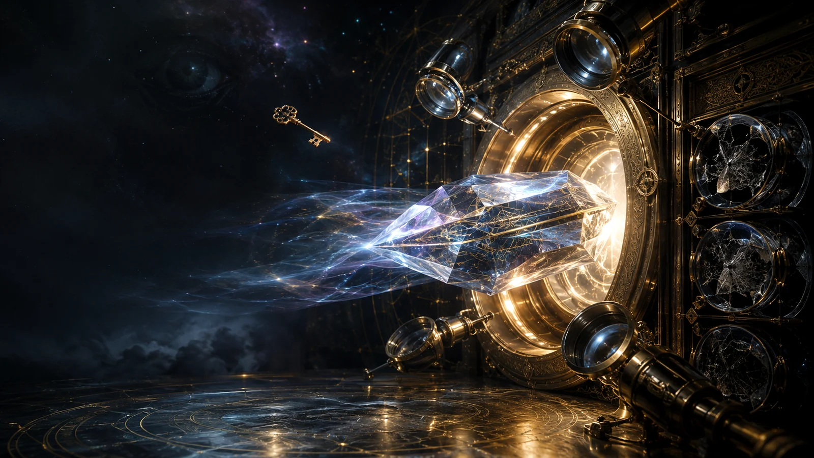 Crystalline release artifact passing through a golden inspection threshold