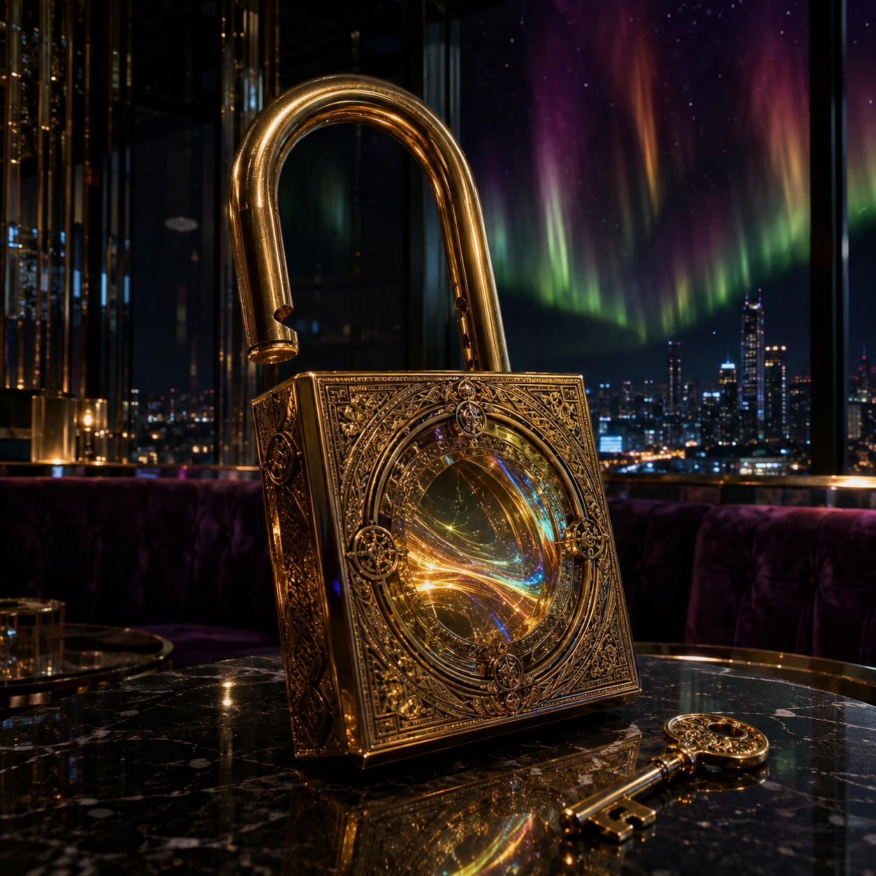 GOLD AURORA LOCK cover