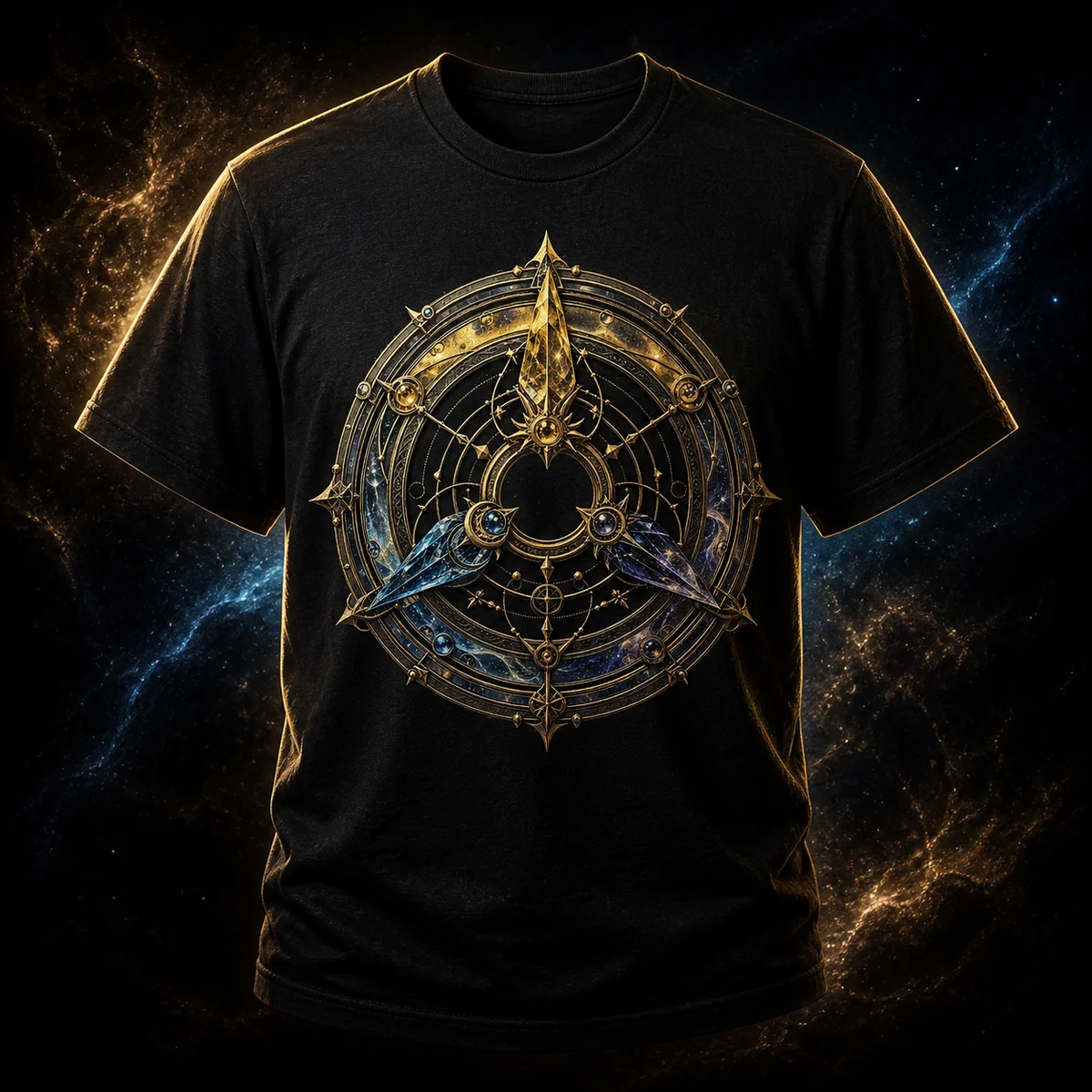 Erased Compass T-shirt mockup