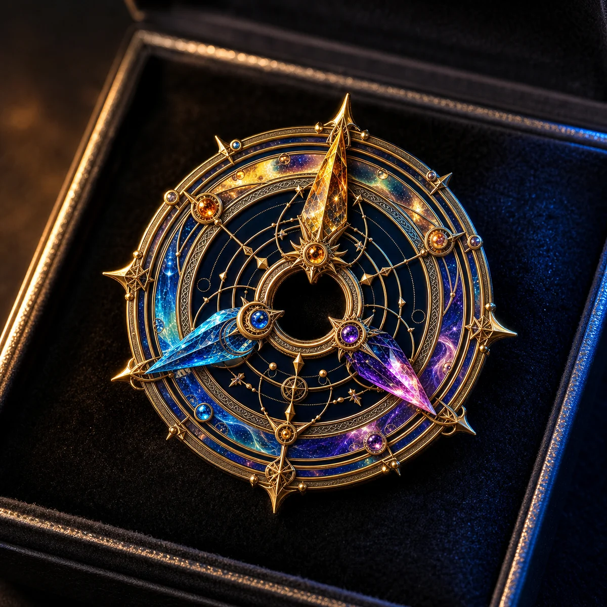 Erased Compass Enamel Pin mockup