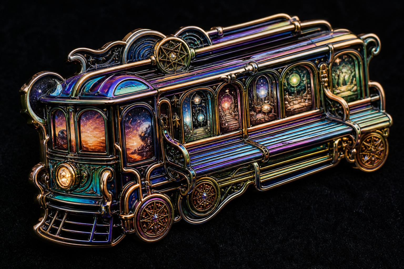 Rainbow Streetcar-Bench Pin concept mockup