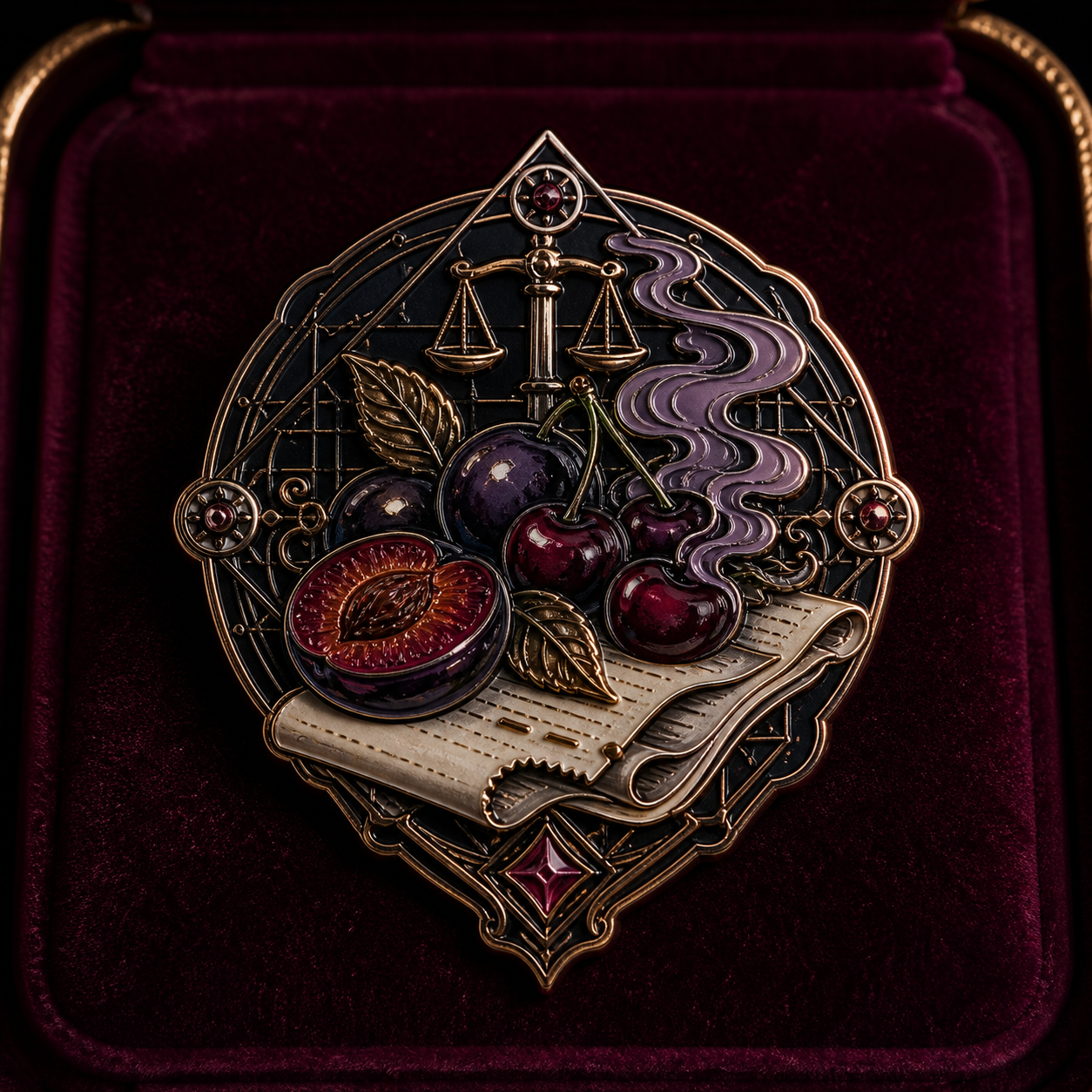 Black Orchard Audit Pin concept mockup