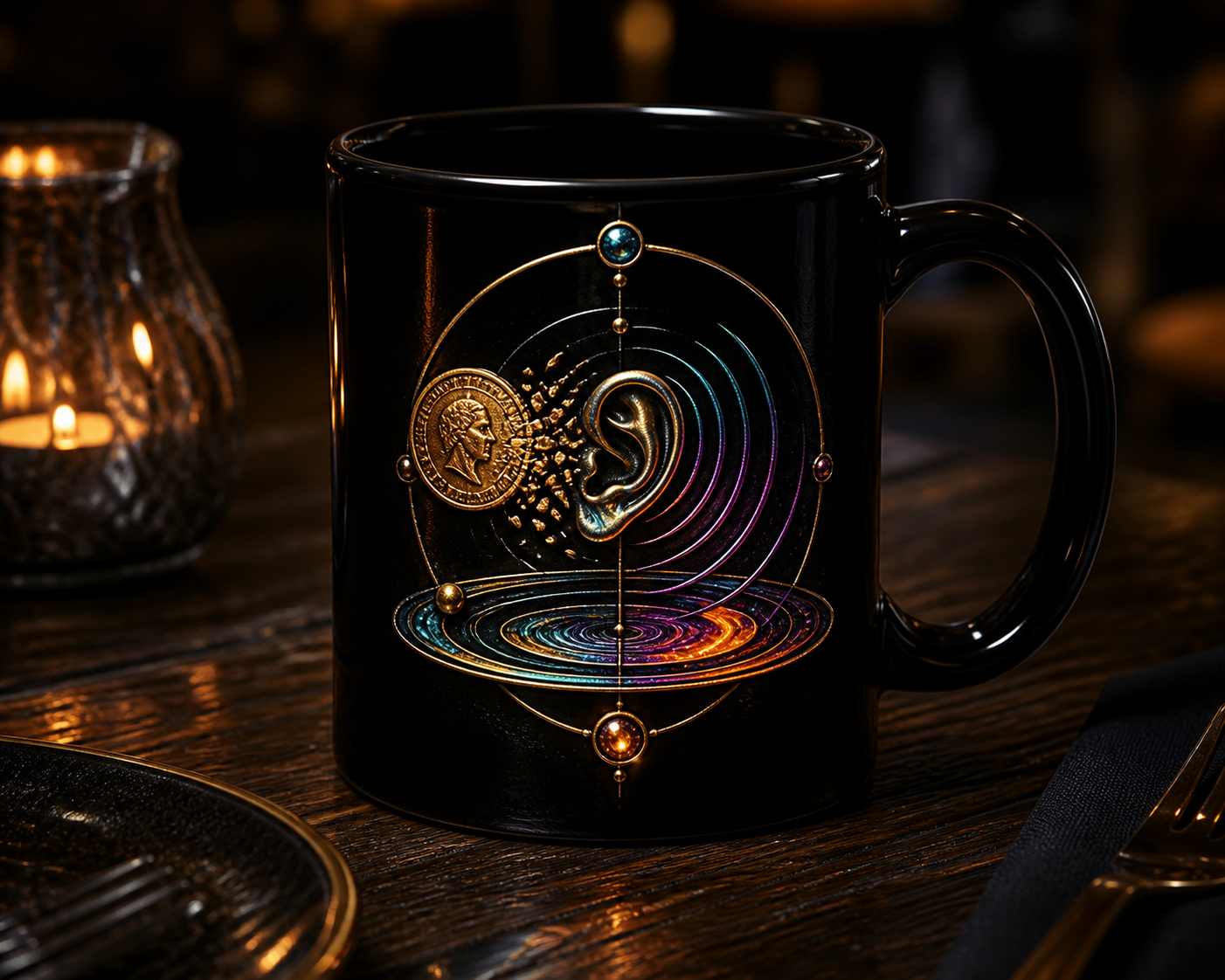 Exact Change Listening Mug concept mockup