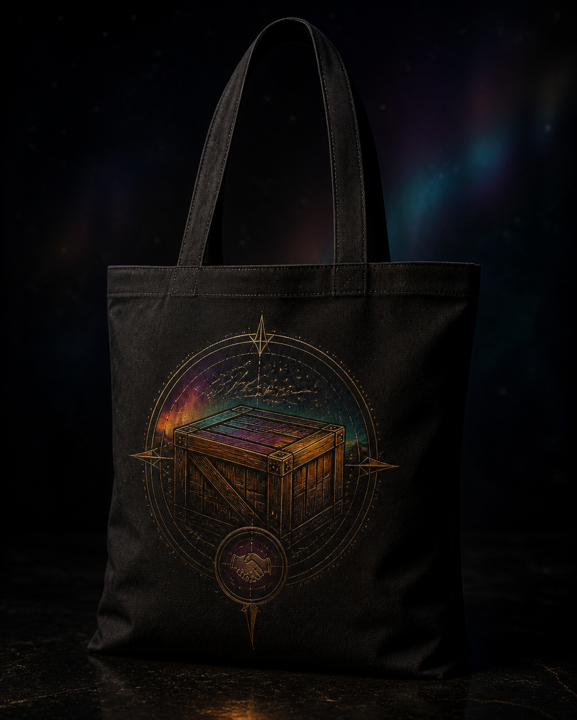 Cargo Agreement Tote concept mockup