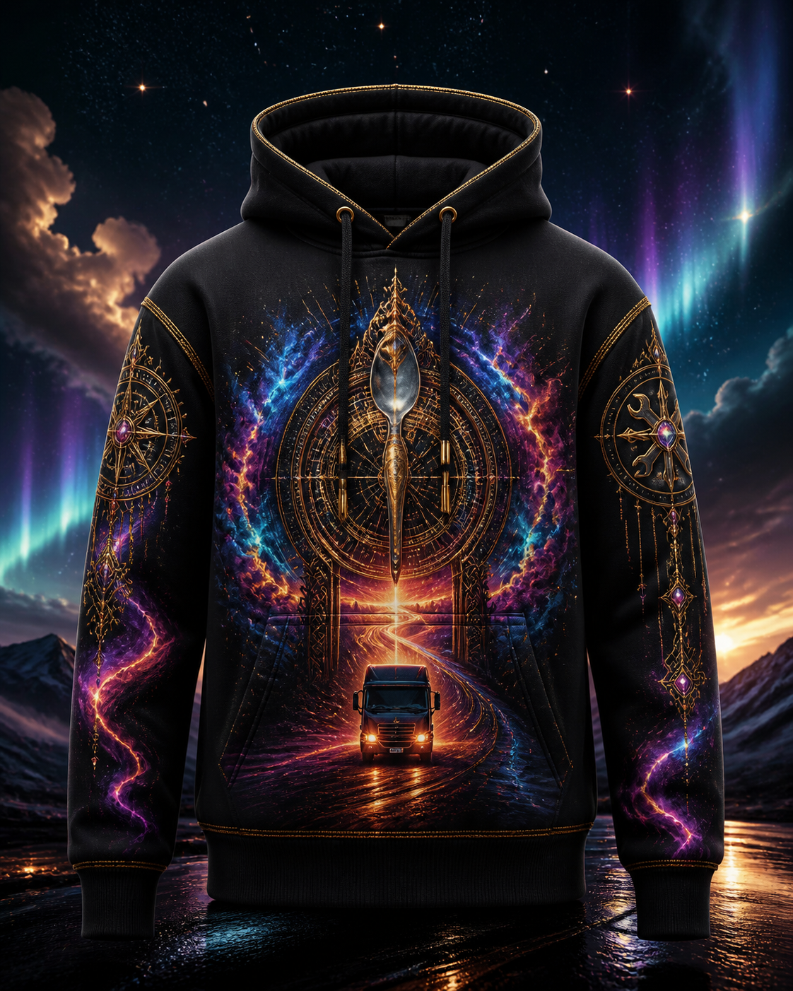 Tuesday Route Hoodie concept mockup