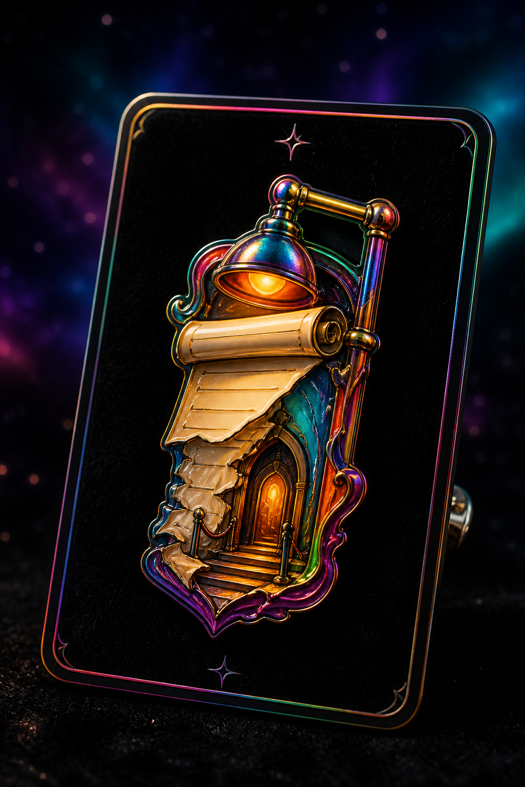 Rainbow Warm Closure-Notice Pin concept mockup