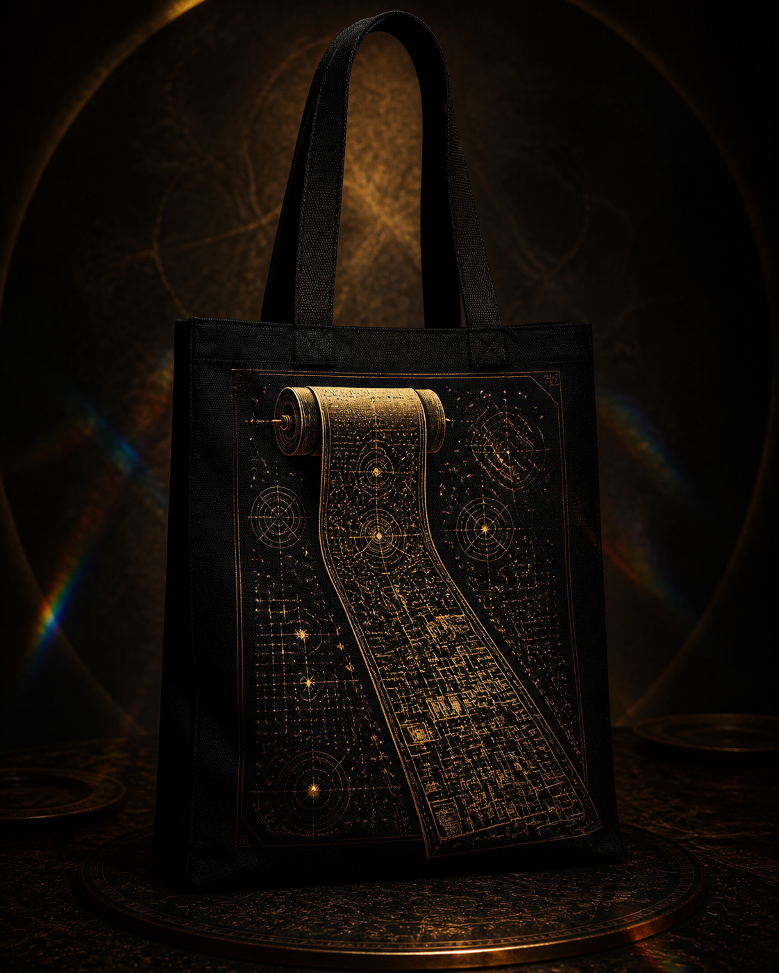 Cosmic Receipt Tote concept mockup