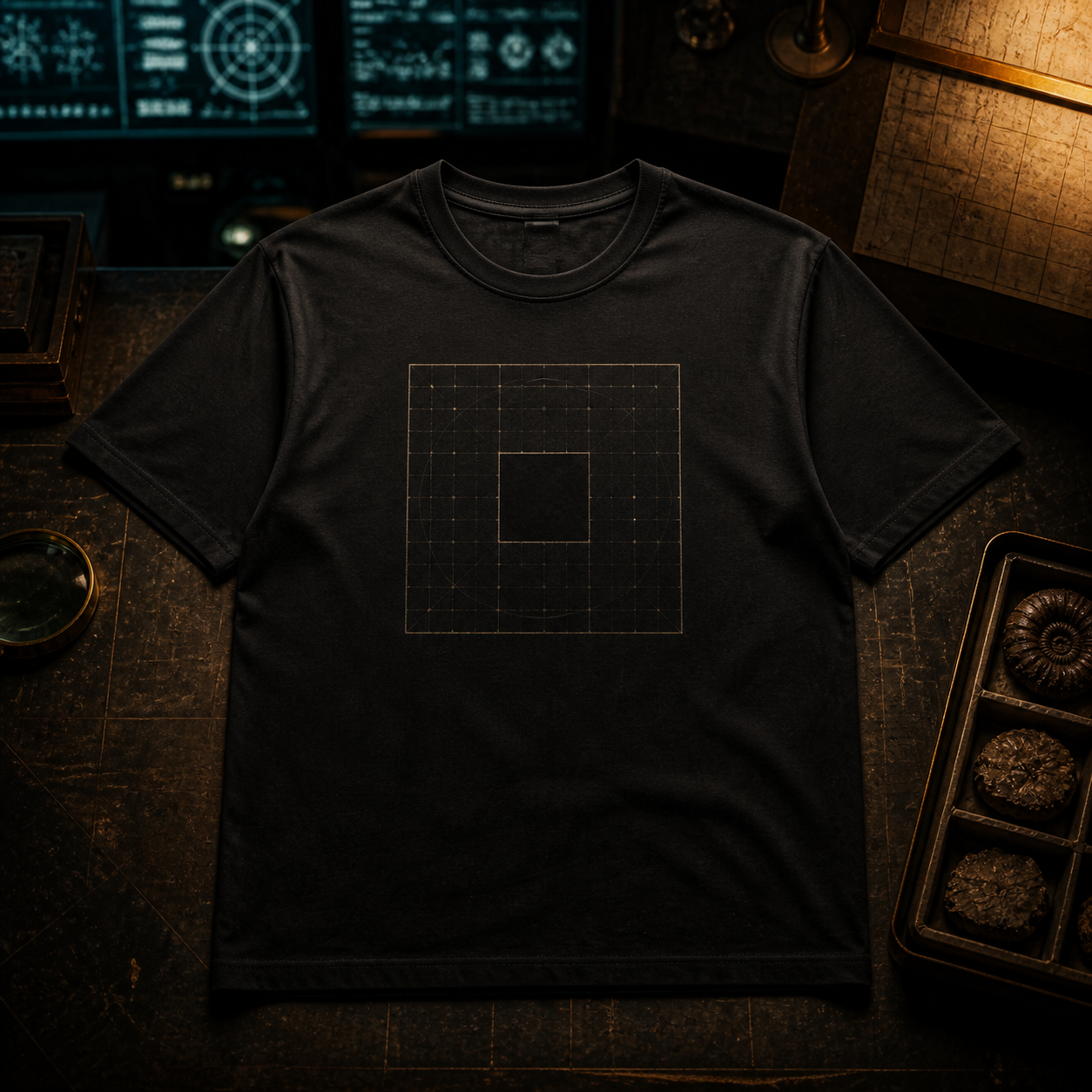 Archive Grid T-shirt concept mockup