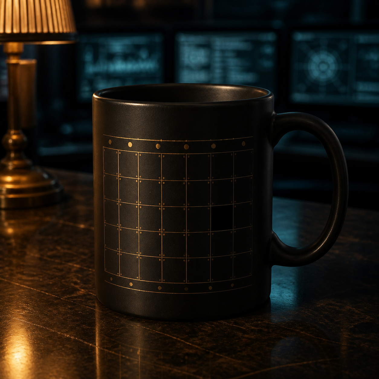 Evidence Grid Mug concept mockup
