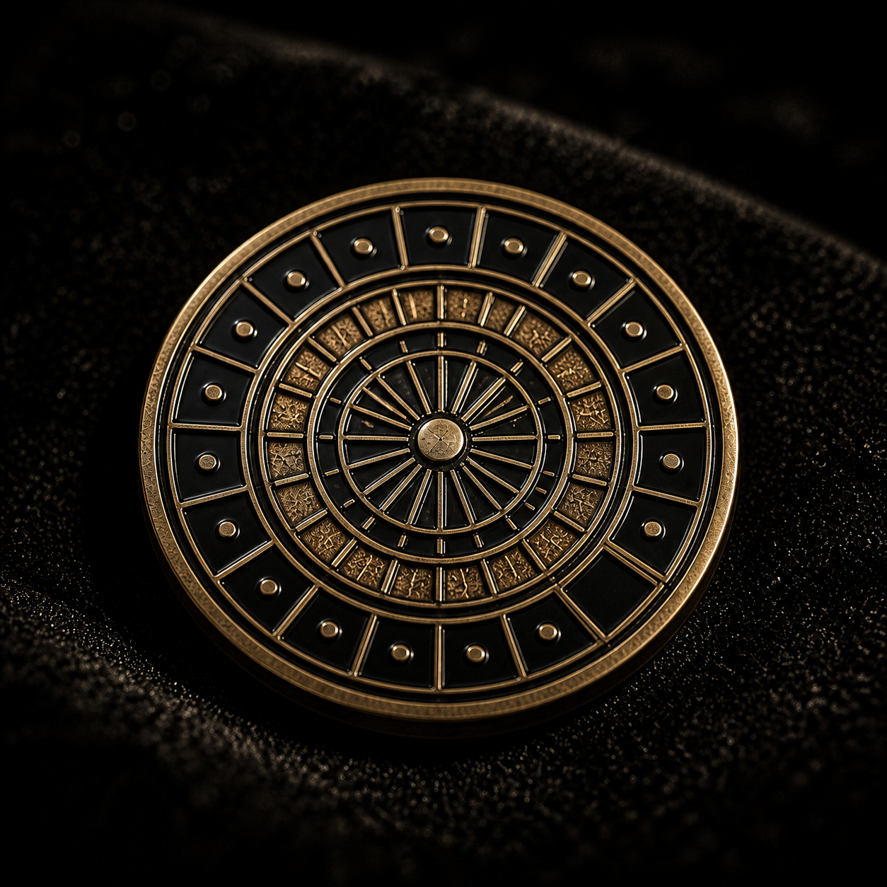 Chronometry Enamel Pin concept mockup