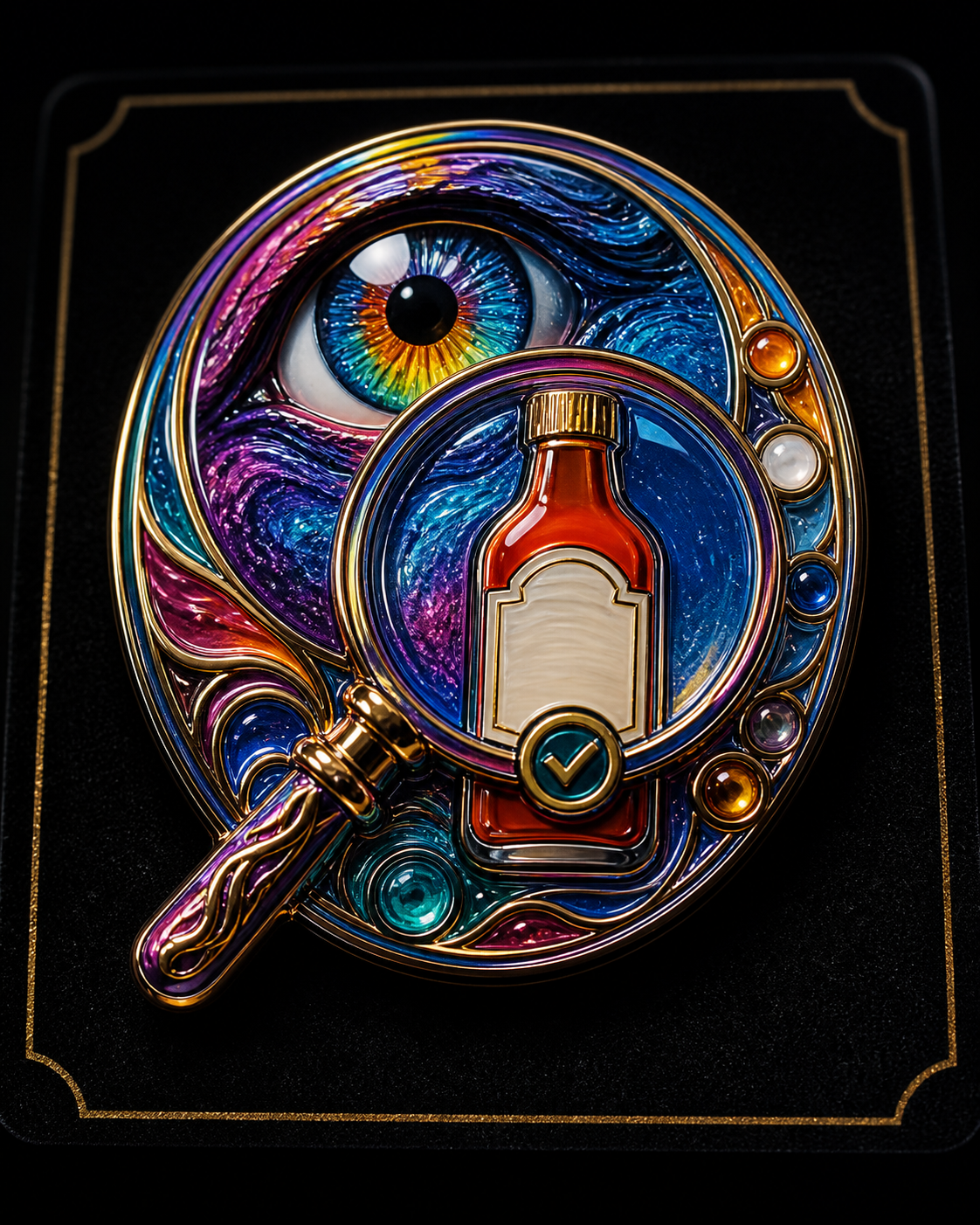Rainbow Reading-Acknowledgment Pin concept mockup