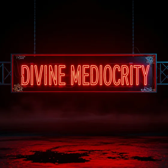 Divine Mediocrity neon sign