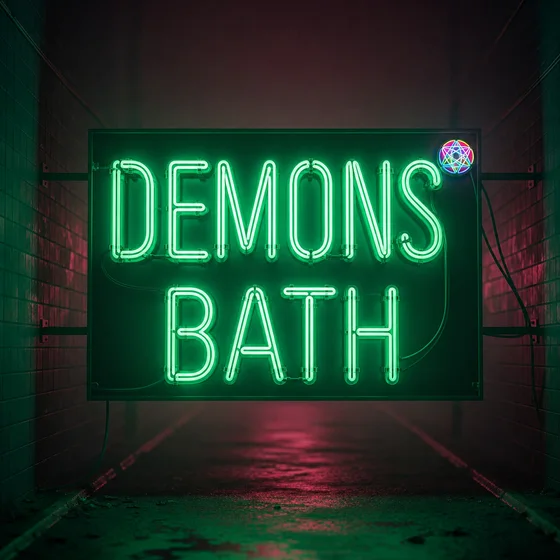 Demons Bath neon sign