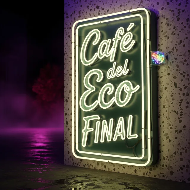 Final Echo Cafe neon sign