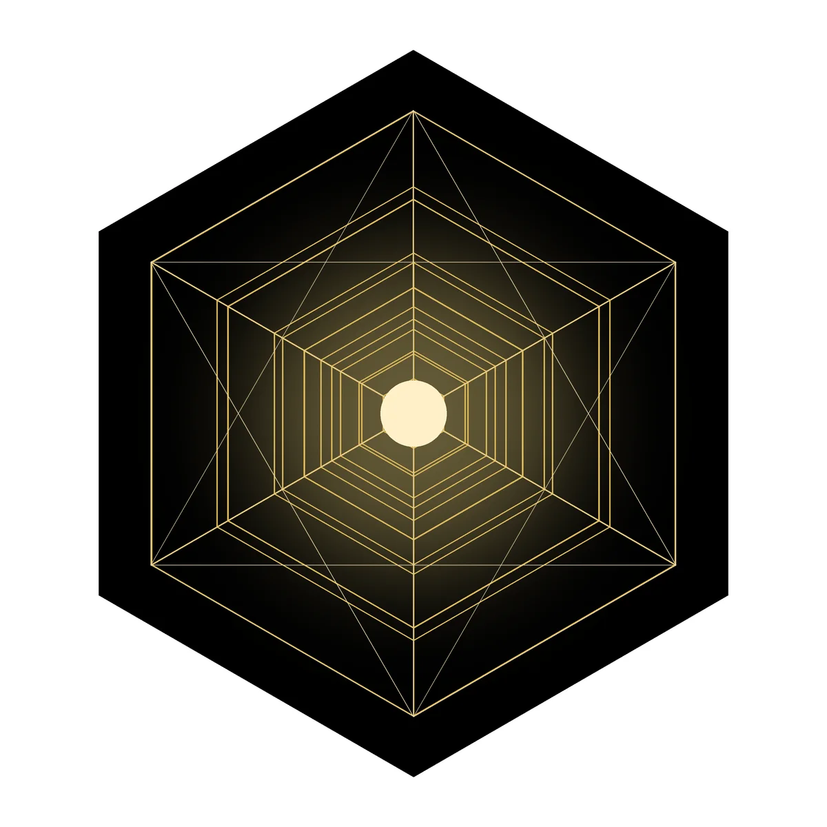 Glowing Crystal Lattice