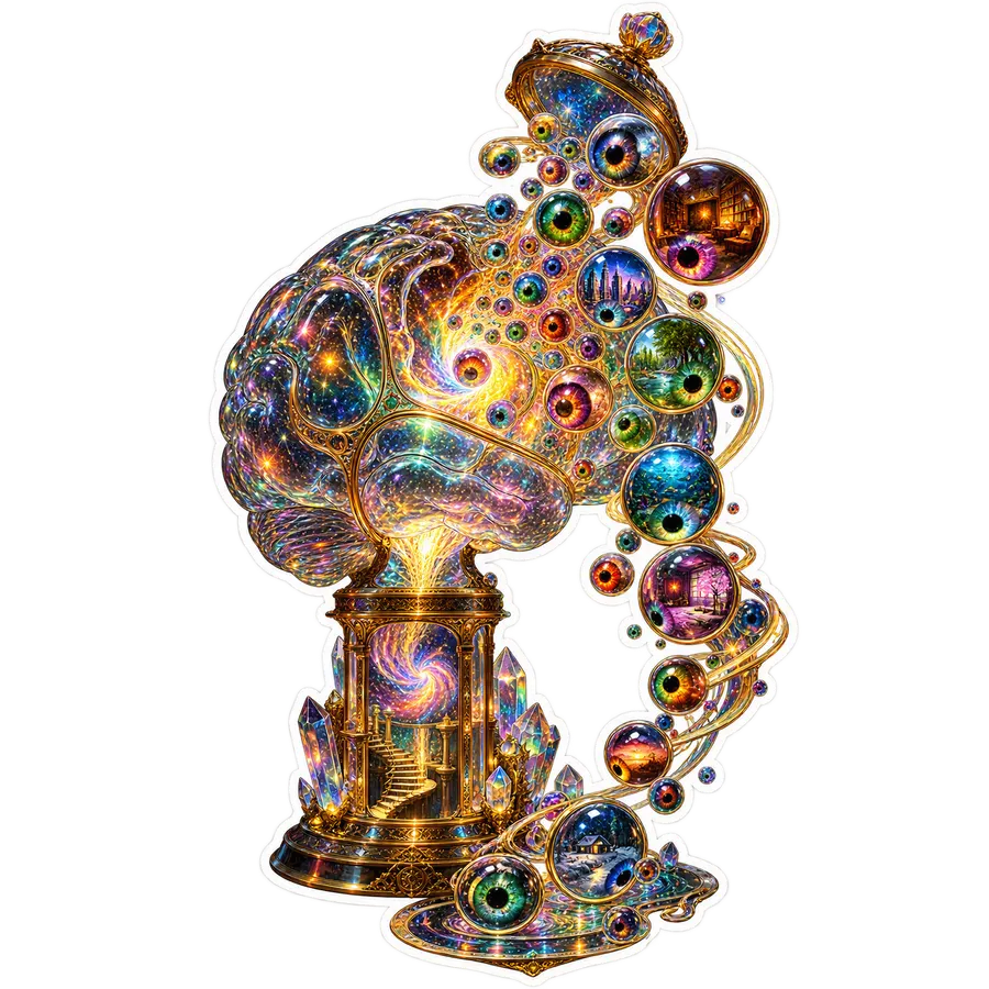 Glass Brain Lantern Swarm