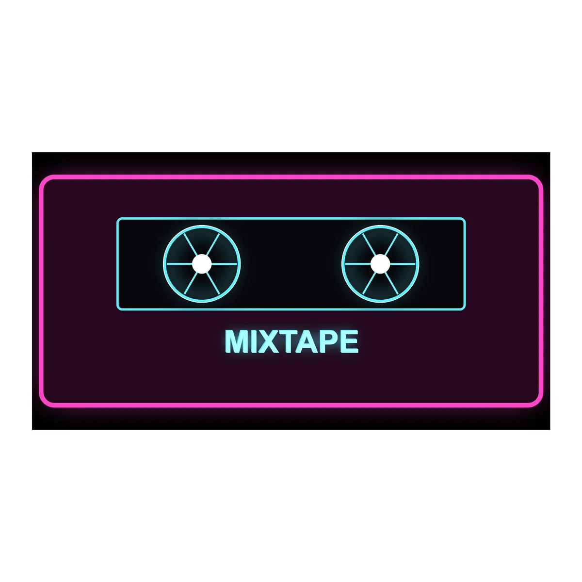 Neon Cassette Tape