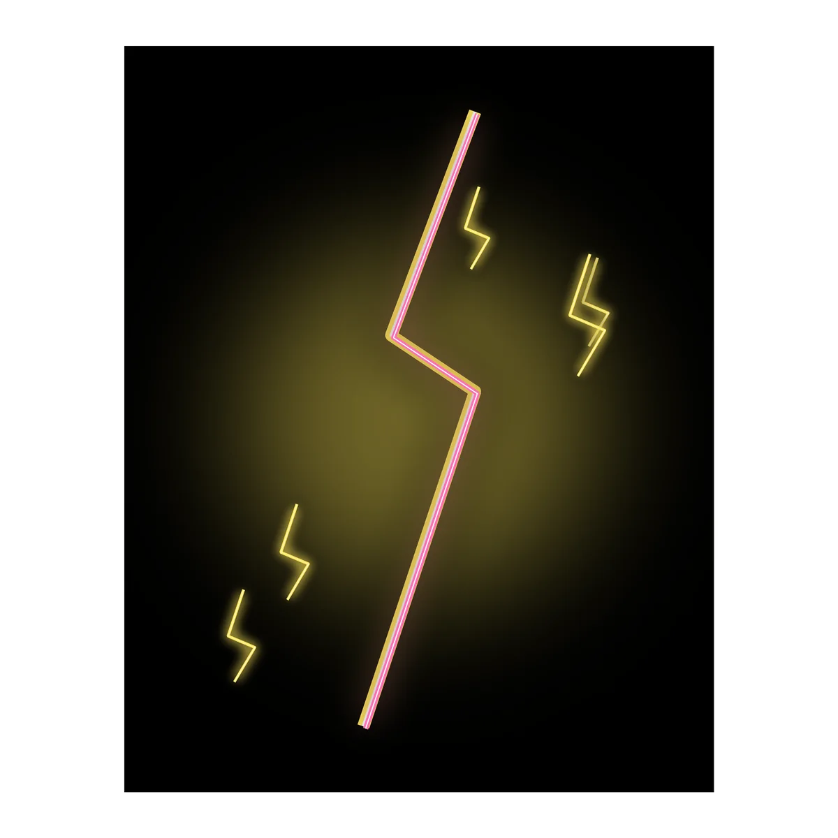 Neon Lightning Bolt