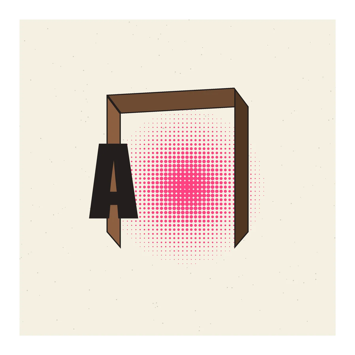Letterpress Letter A
