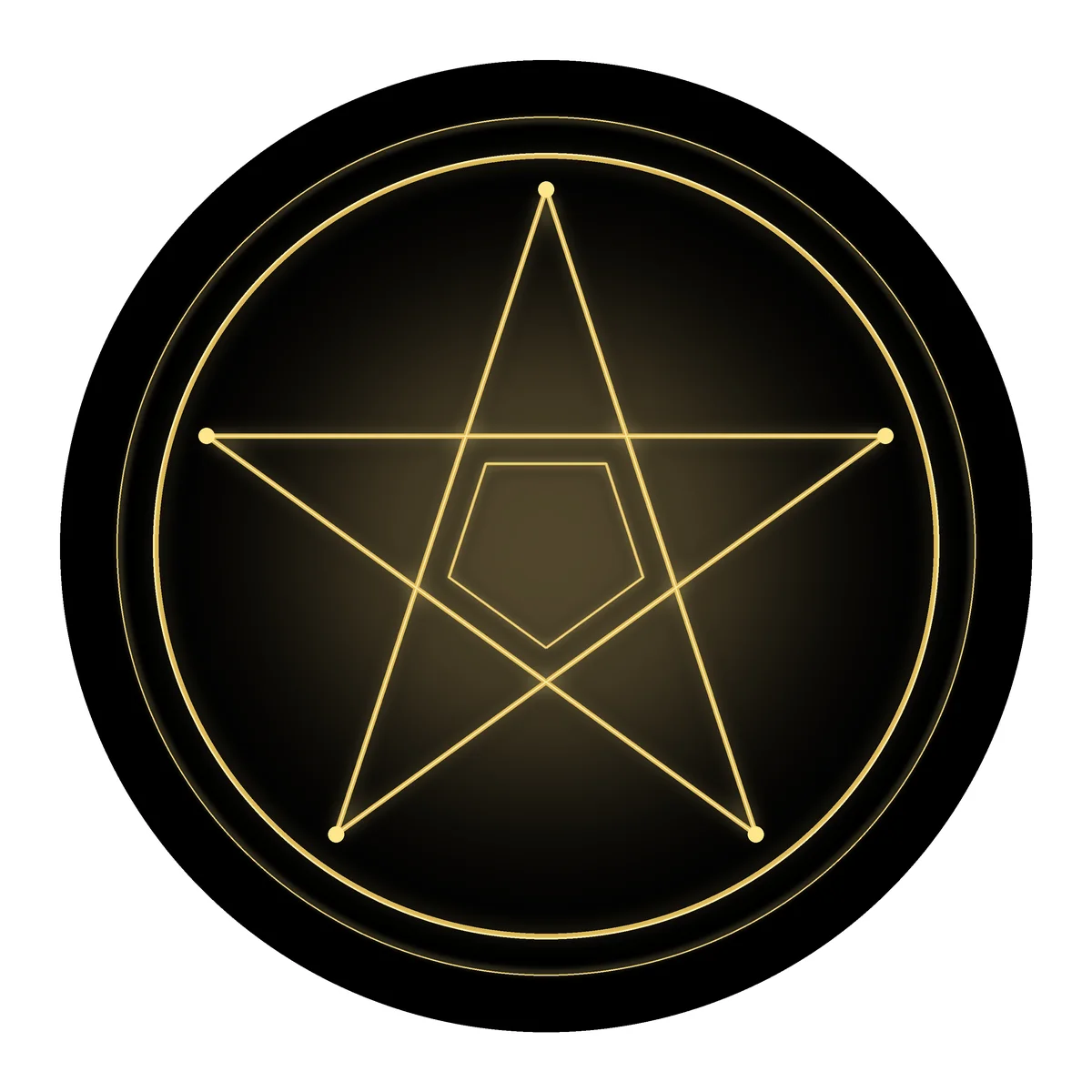 Vorathic Pentagram sticker art