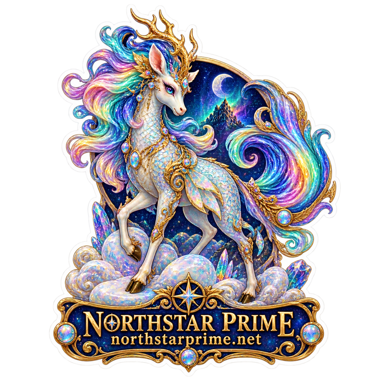 Opal Kirin sticker artwork