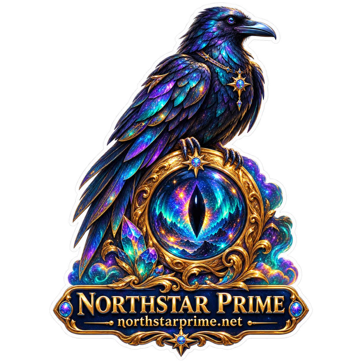 Portal Raven sticker artwork