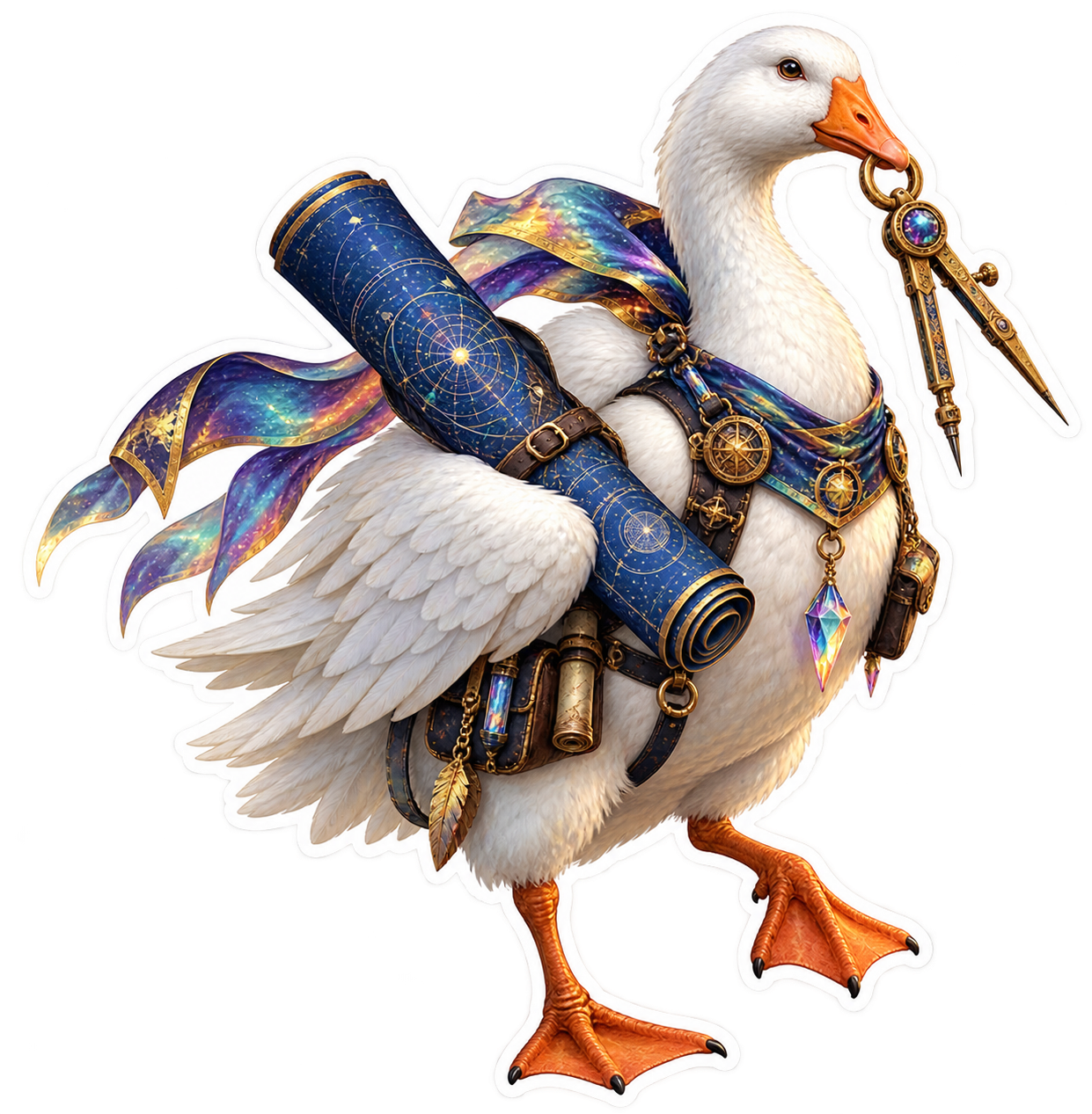 The Celestial Draftgoose die-cut sticker