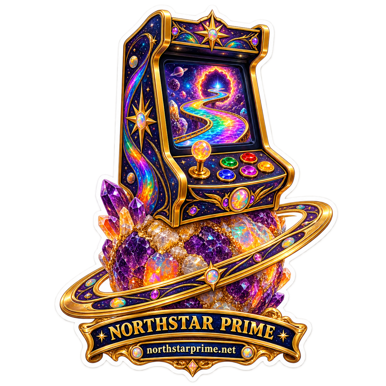 Arcade Planet sticker artwork