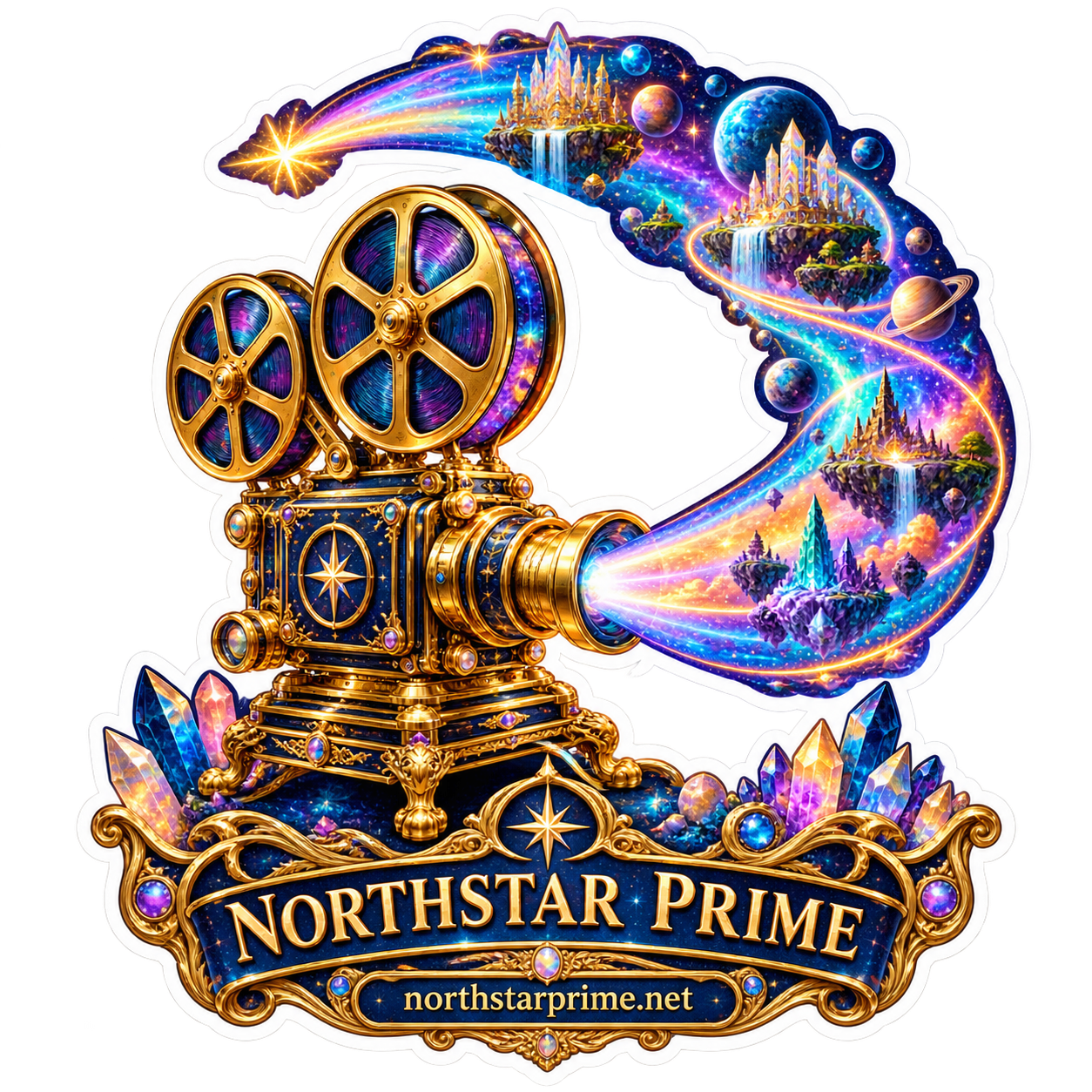 Cinema Comet sticker artwork