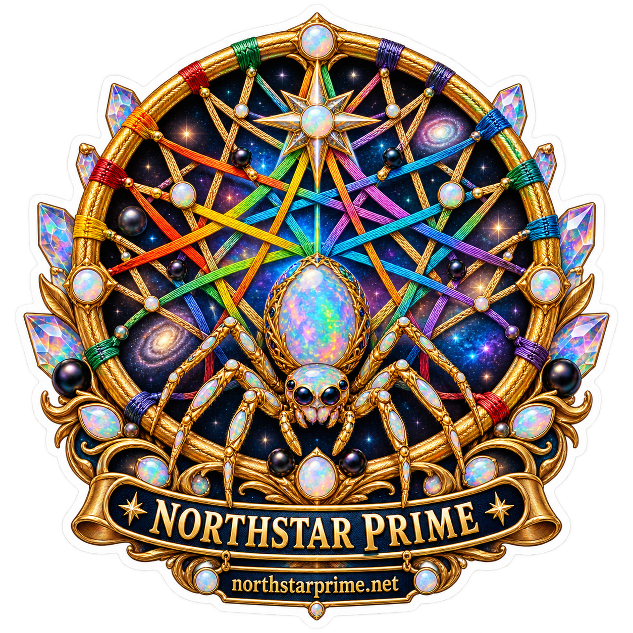 Loomwheel Spider sticker artwork