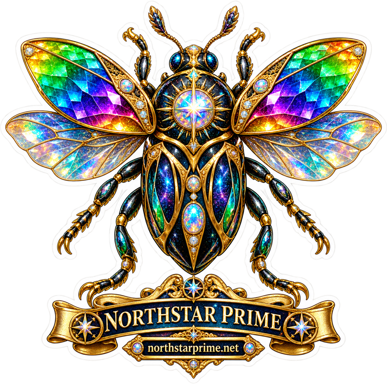 Prism Beetle sticker artwork