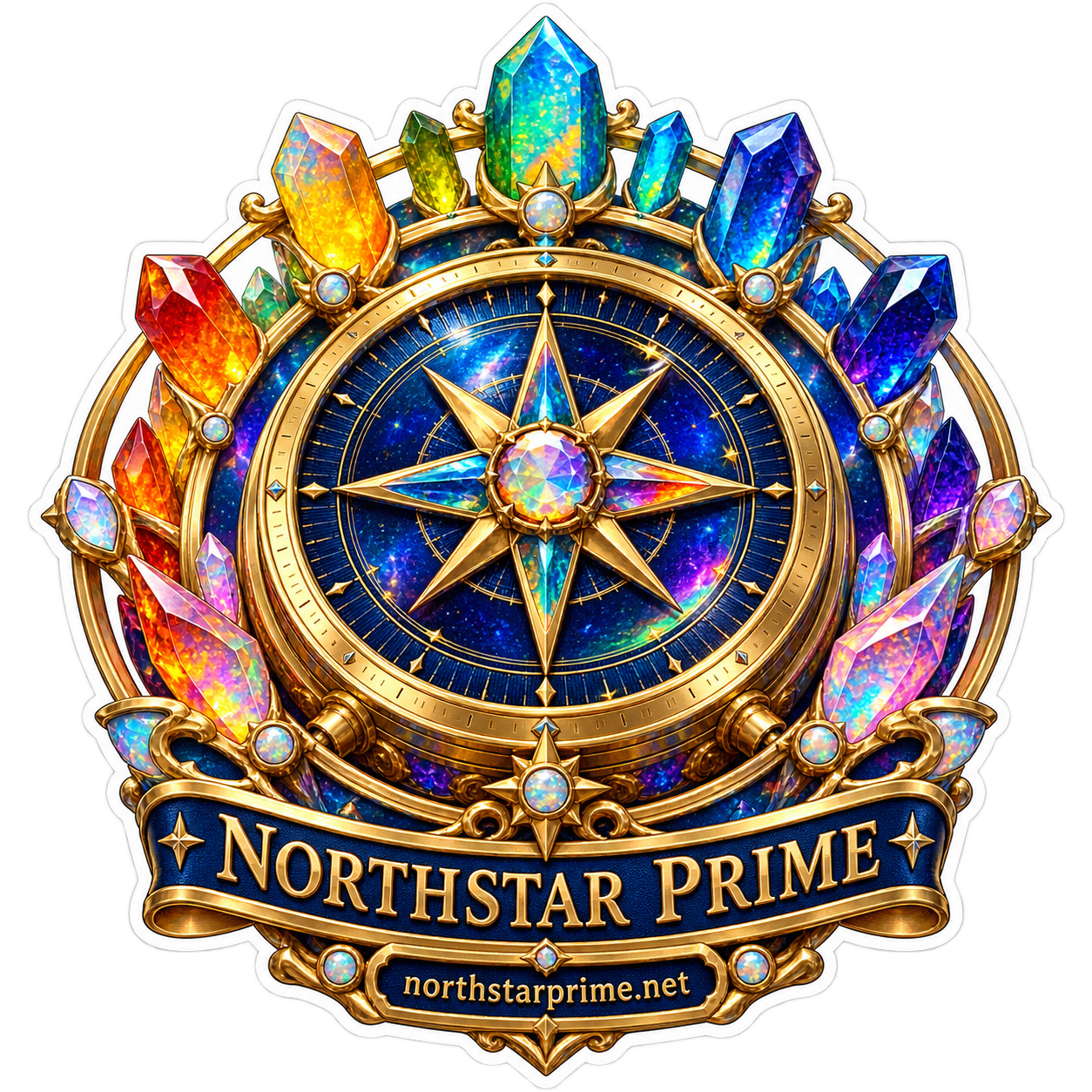 Star Compass sticker artwork
