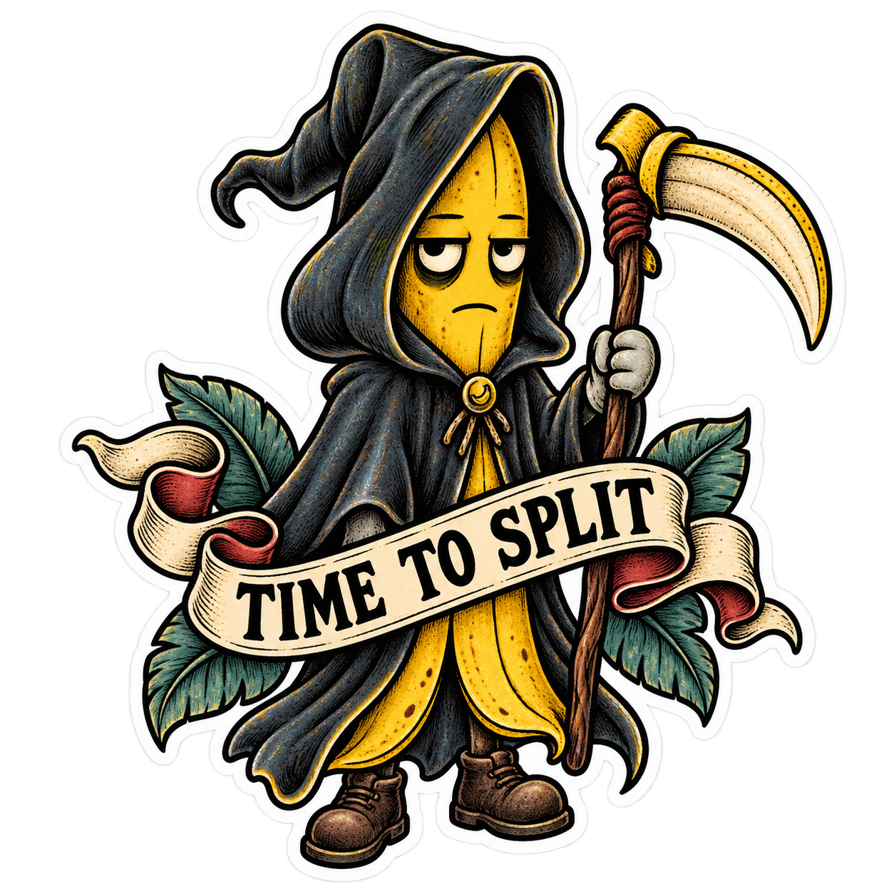 Time to Split sticker artwork