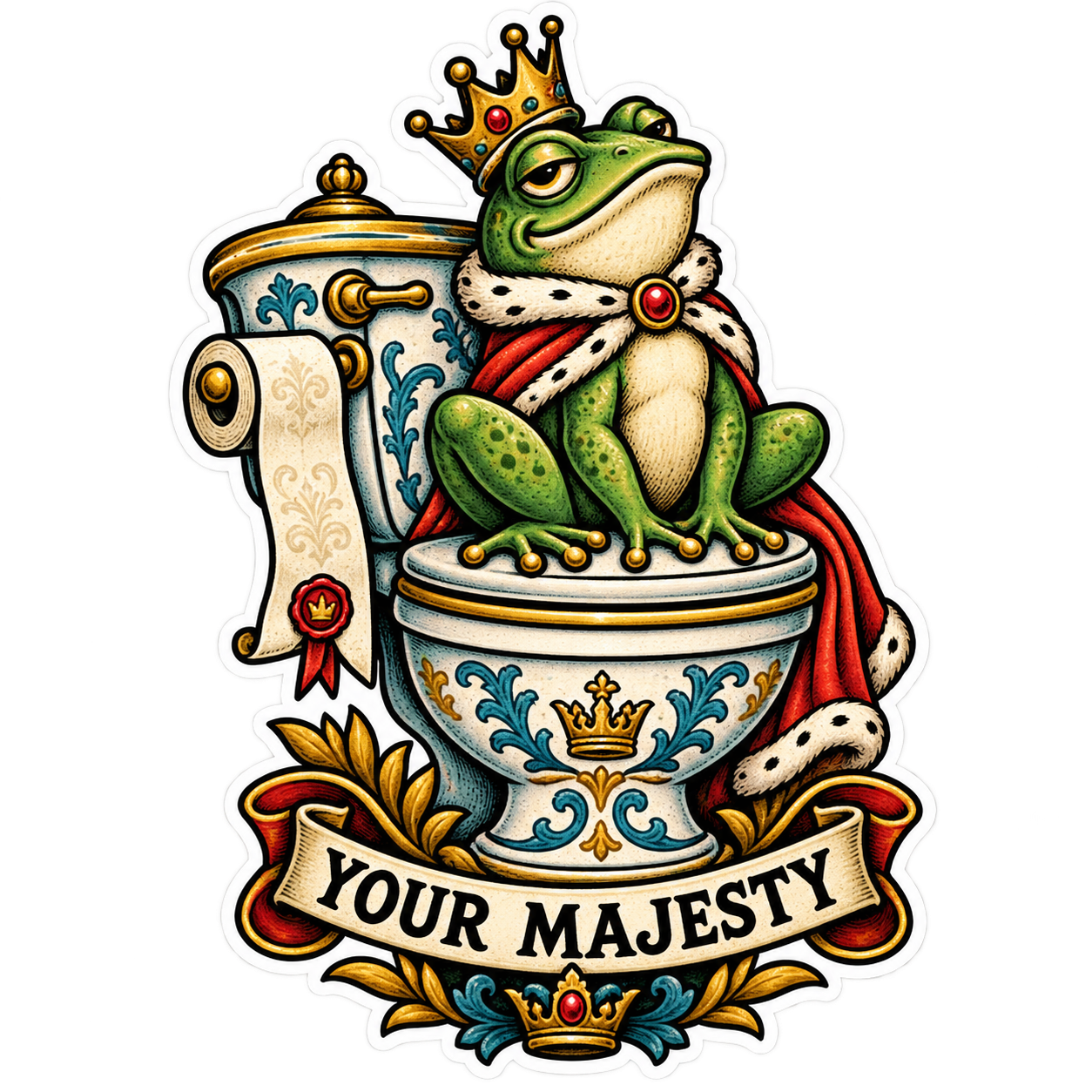 Your Majesty sticker artwork