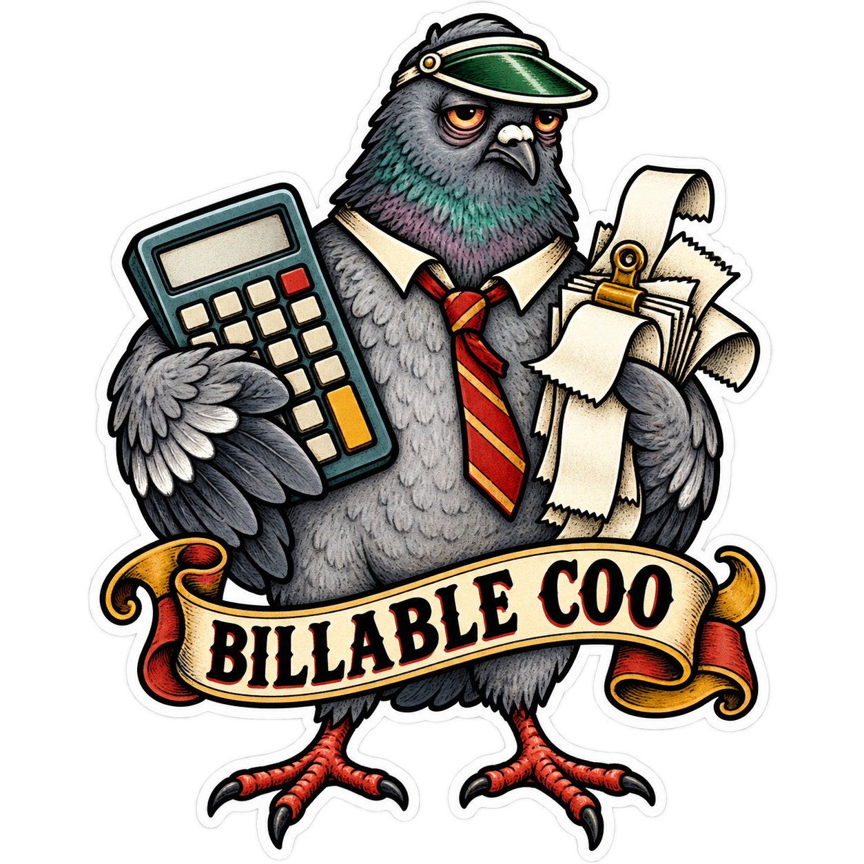 Billable Coo sticker artwork
