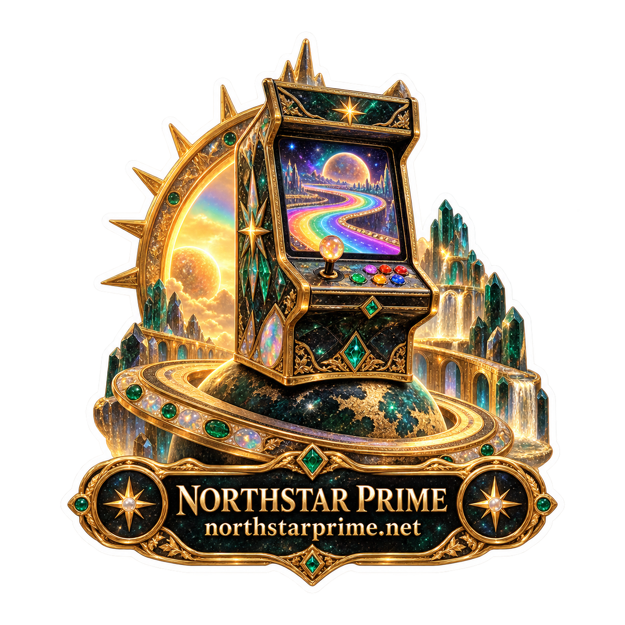 Arcade Planet sticker artwork