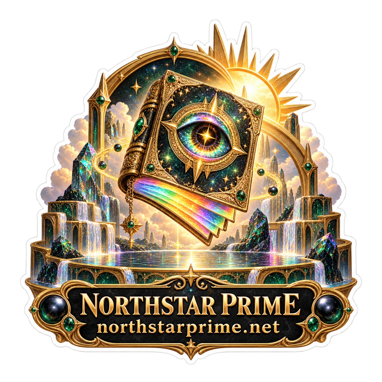 Galaxy Grimoire sticker artwork