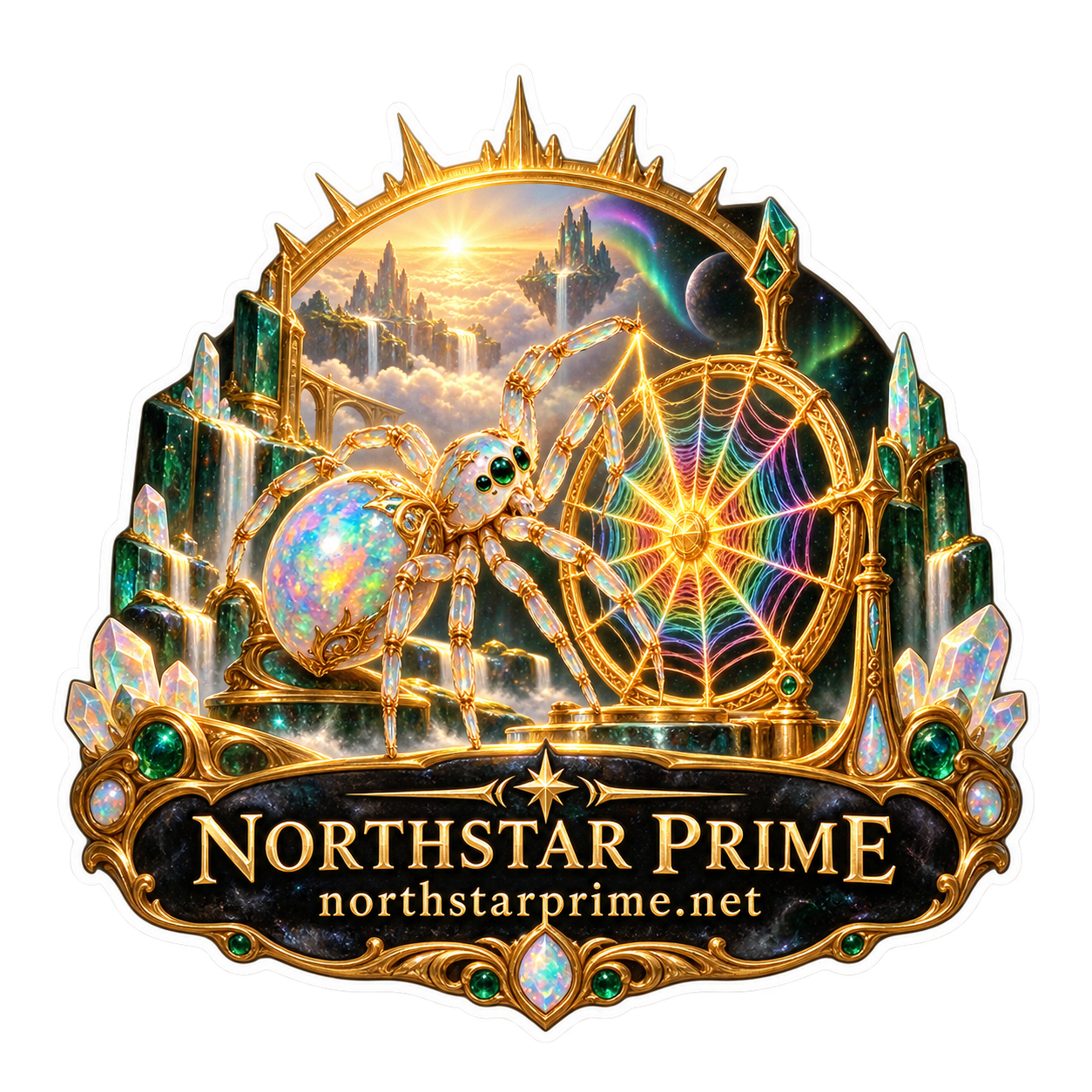 Loomwheel Spider sticker artwork