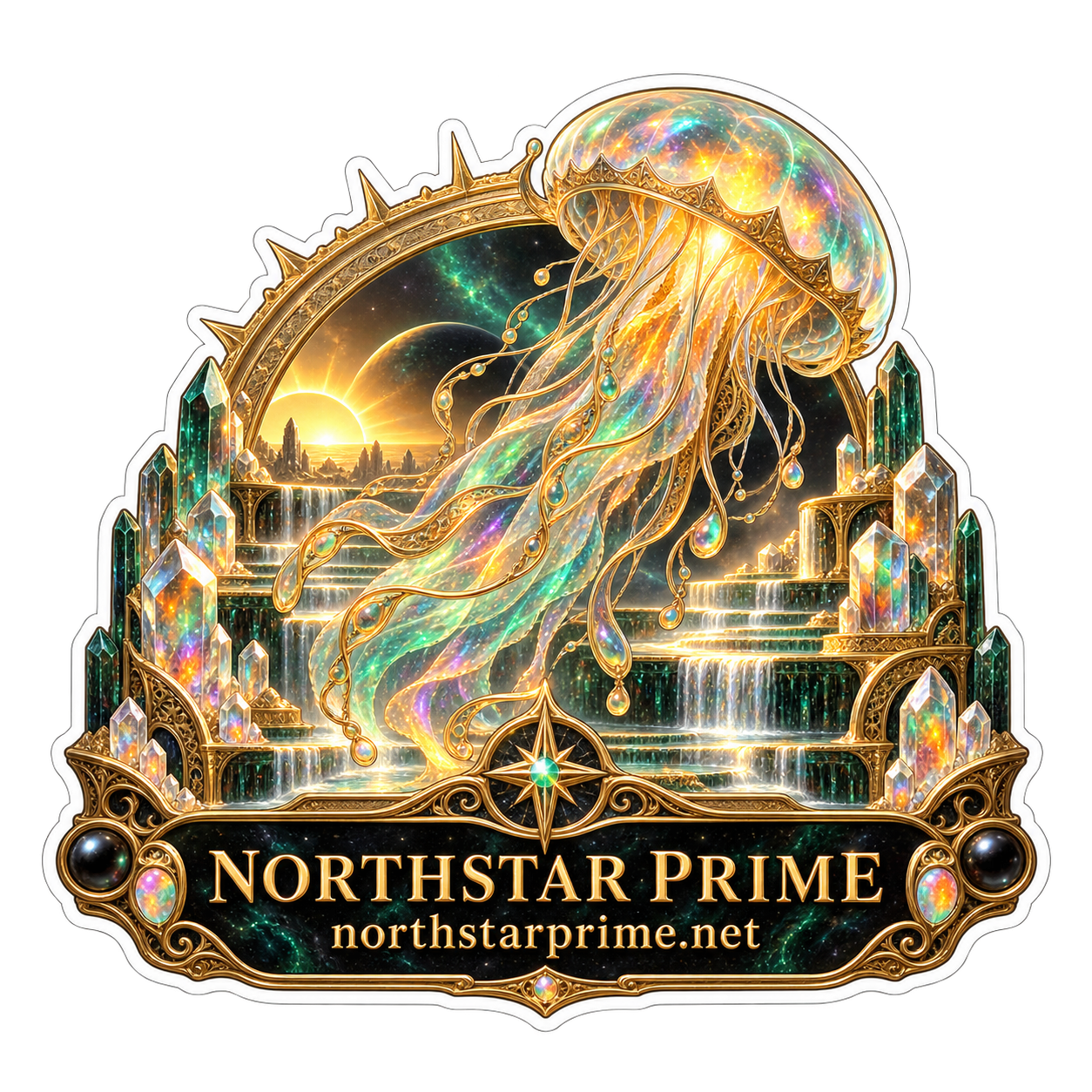 Moon Jelly sticker artwork