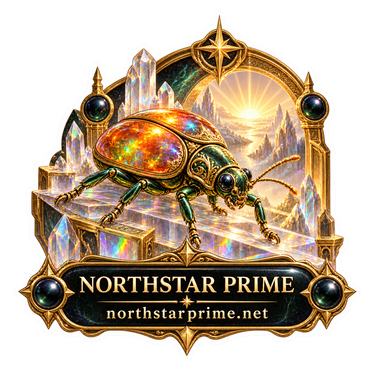 Prism Beetle sticker artwork