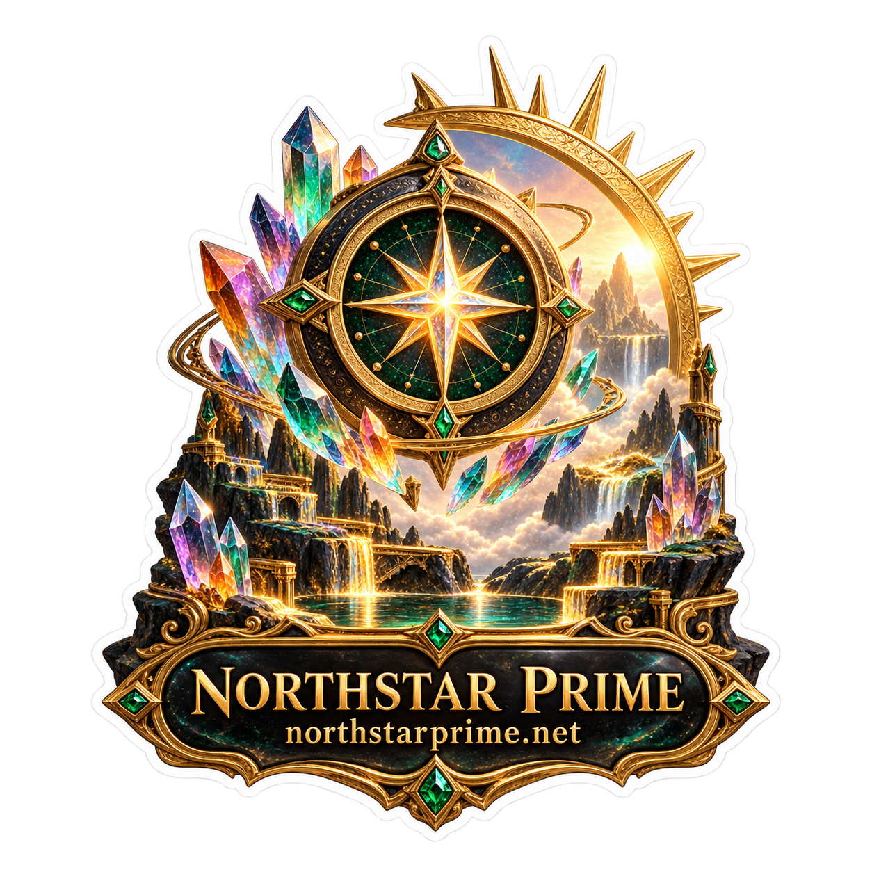 Star Compass sticker artwork