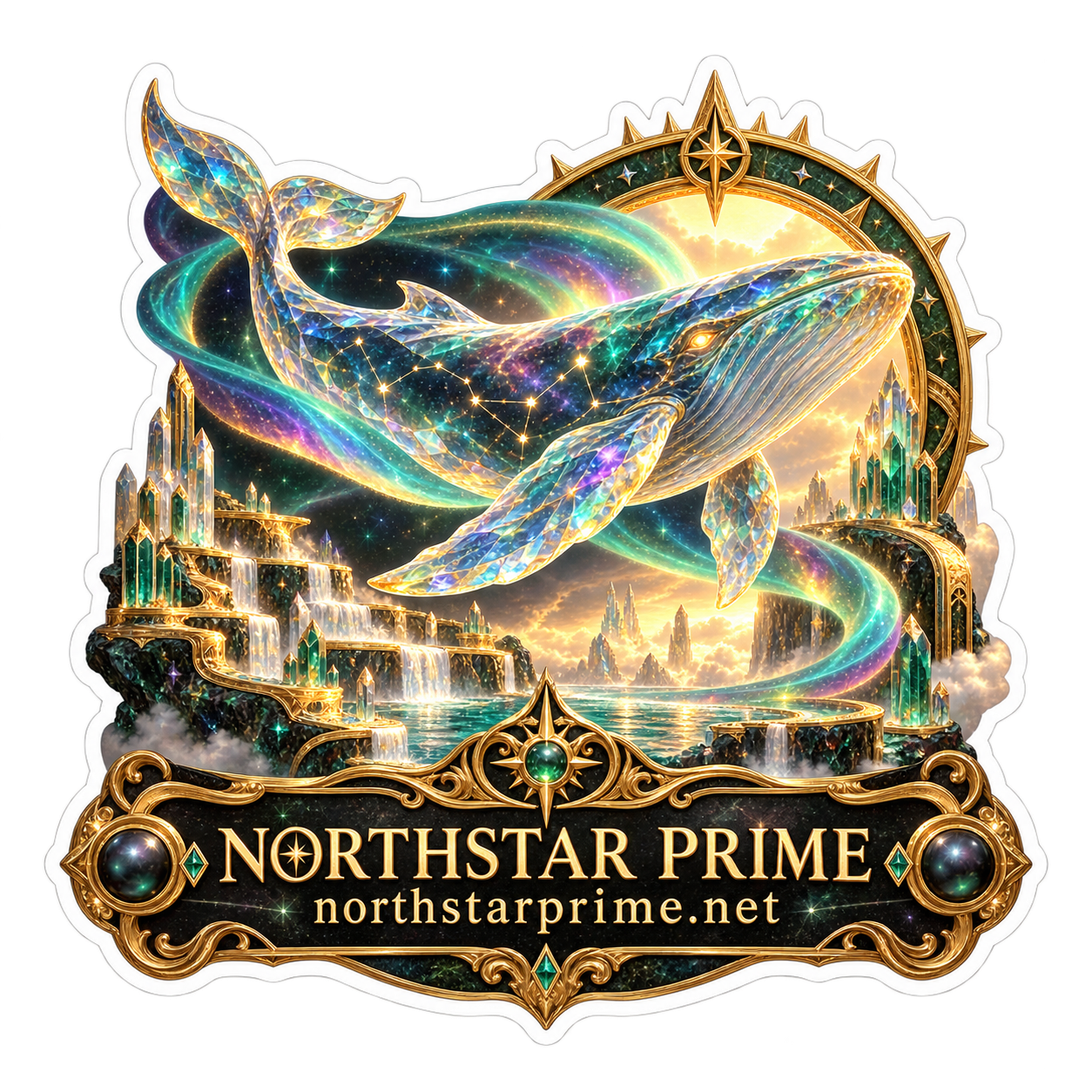 Star Whale sticker artwork