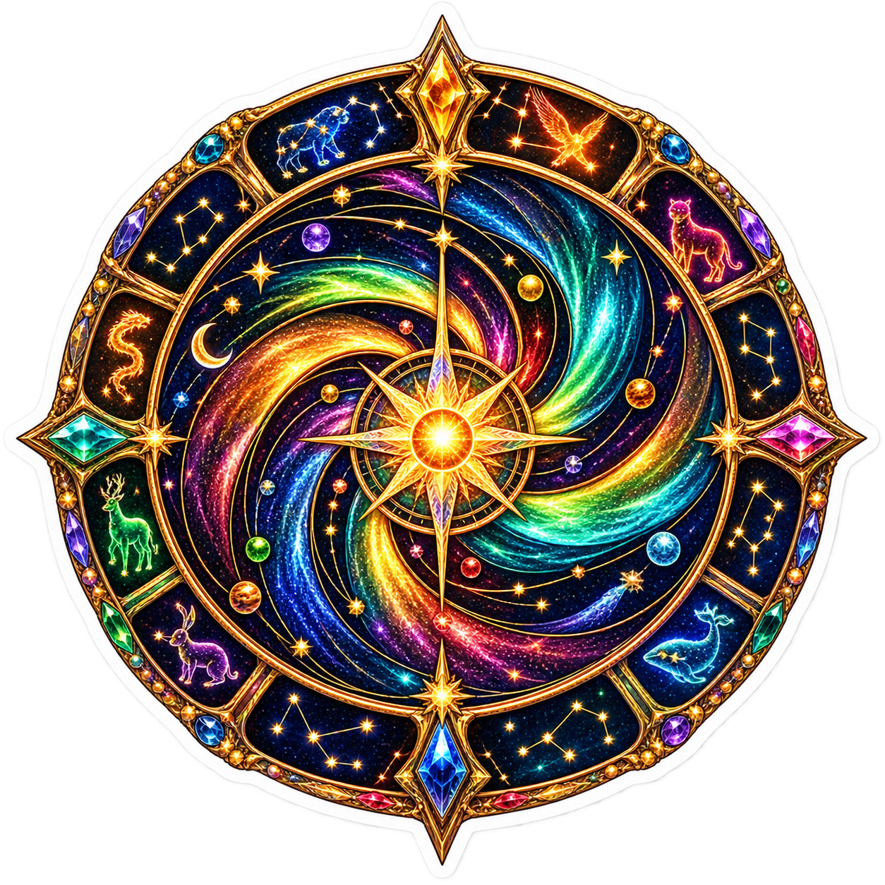 Homecoming Constellation die-cut sticker