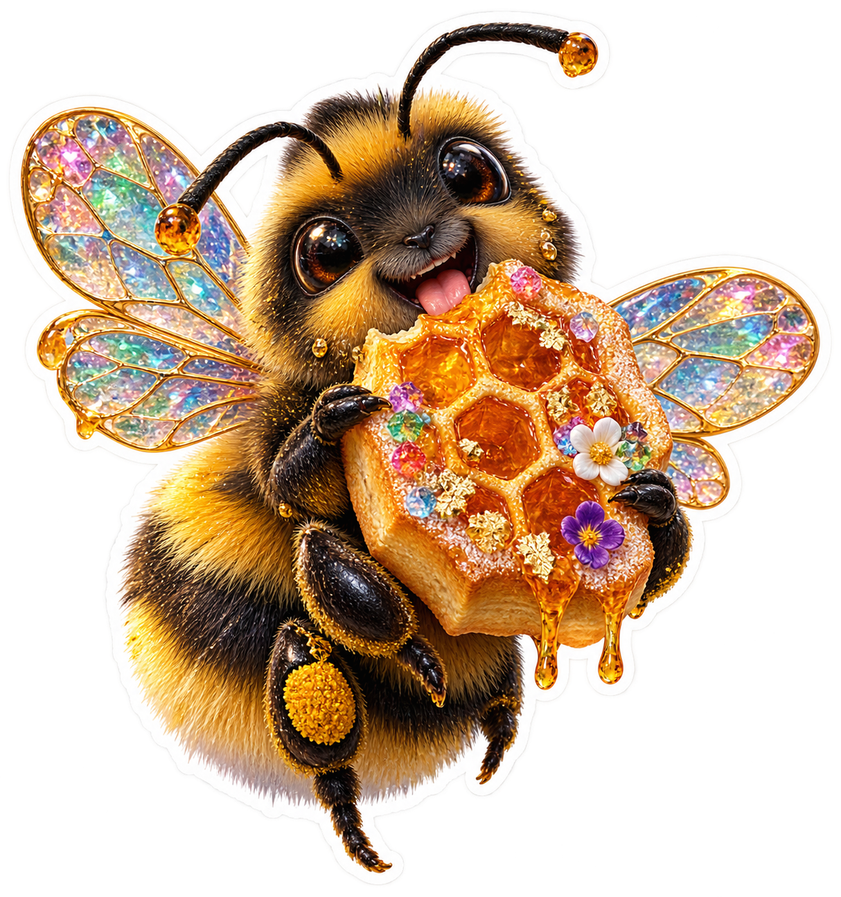 Honeycomb Snack Pilot die-cut sticker